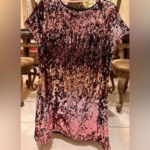 NWT-Sugar & Jade Ombre Sequin Shift Dress 👗